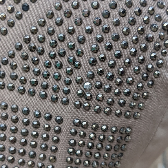 NWT Lucy Paris tan/blush maxi evening gown prom - Picture 3 of 6